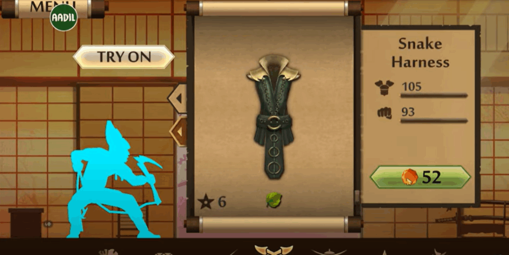 verious changes colours of shadow